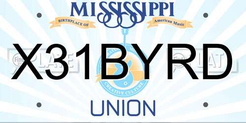 X31BYRD Mississippi License Plate