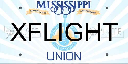 XFLIGHT Mississippi License Plate