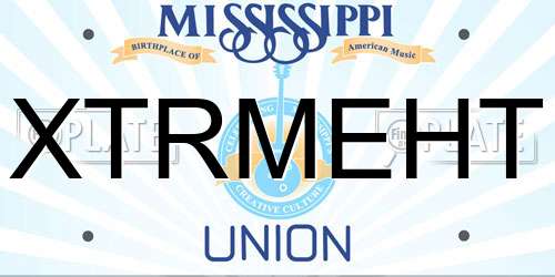 XTRMEHT Mississippi License Plate