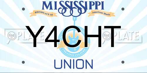 Y4CHT Mississippi License Plate