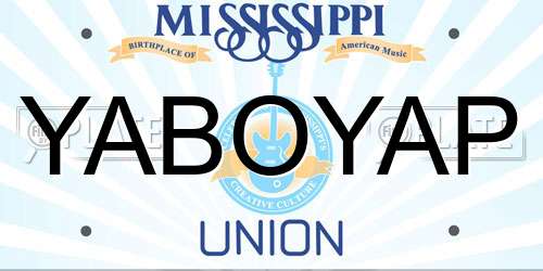 YABOYAP Mississippi License Plate