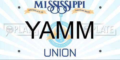 YAMM Mississippi License Plate