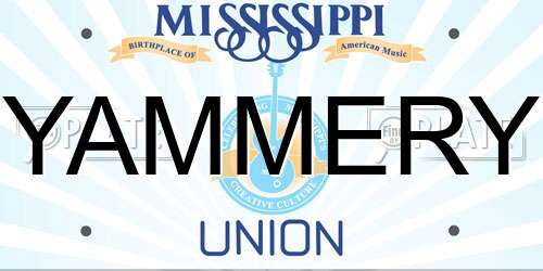YAMMERY Mississippi License Plate
