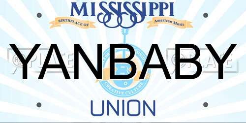 YANBABY Mississippi License Plate