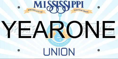 YEARONE Mississippi License Plate