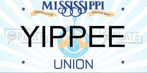 YIPPEE Mississippi License Plate