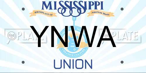 YNWA Mississippi License Plate