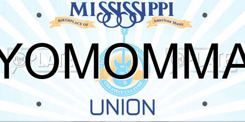 YOMOMMA Mississippi License Plate