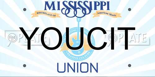 YOUCIT Mississippi License Plate