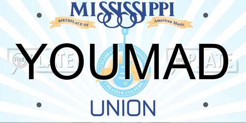 YOUMAD Mississippi License Plate