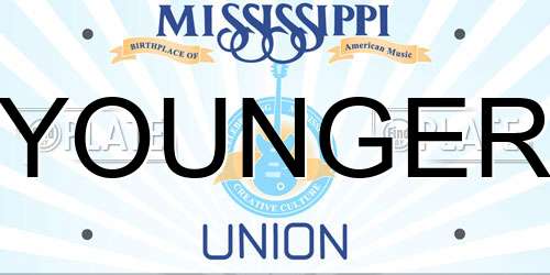 YOUNGER Mississippi License Plate