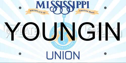 YOUNGIN Mississippi License Plate