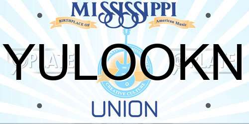 YULOOKN Mississippi License Plate