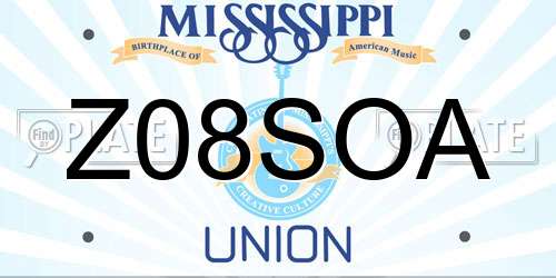 Z08SOA Mississippi License Plate