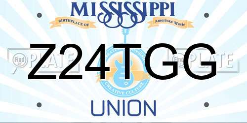 Z24TGG Mississippi License Plate