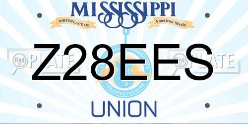 Z28EES Mississippi License Plate