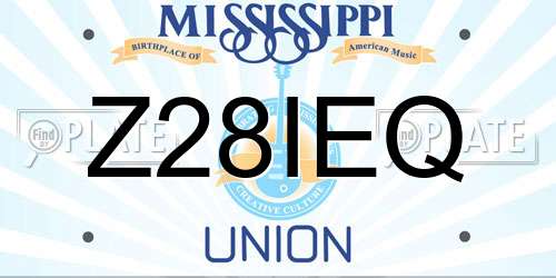 Z28IEQ Mississippi License Plate
