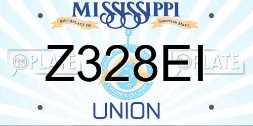 Z328EI Mississippi License Plate