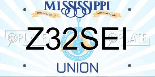 Z32SEI Mississippi License Plate