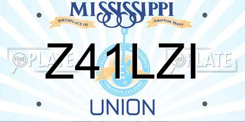 Z41LZI Mississippi License Plate
