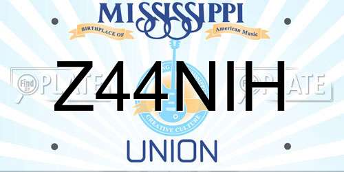 Z44NIH Mississippi License Plate