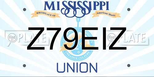 Z79EIZ Mississippi License Plate
