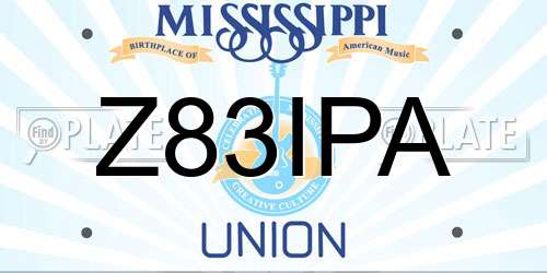 Z83IPA Mississippi License Plate