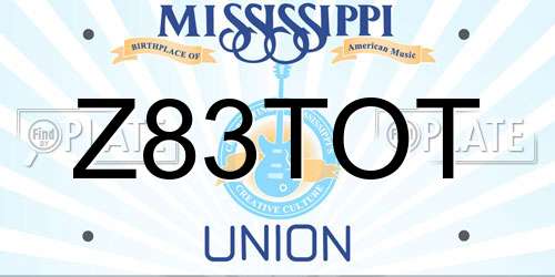 Z83TOT Mississippi License Plate