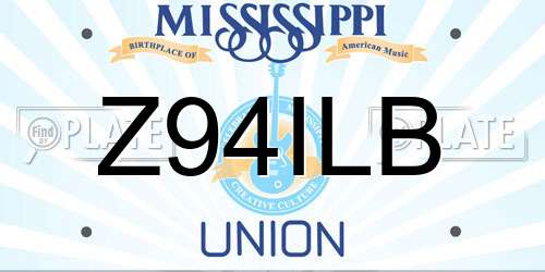 Z94ILB Mississippi License Plate