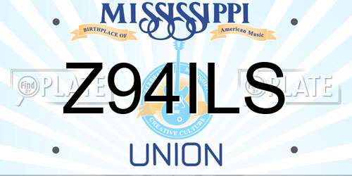 Z94ILS Mississippi License Plate