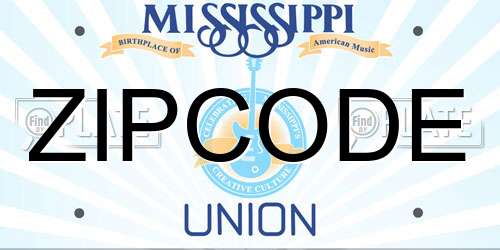 ZIPCODE Mississippi License Plate