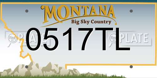 0517TL Montana License Plate
