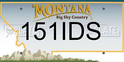 151IDS Montana License Plate