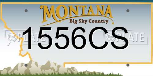 1556CS Montana License Plate