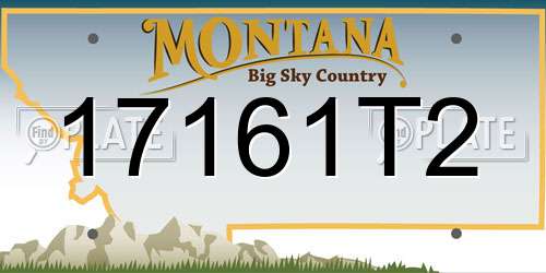 17161T2 Montana License Plate