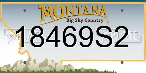 18469S2 Montana License Plate