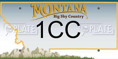 1CC Montana License Plate