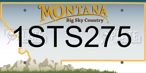 1STS275 Montana License Plate