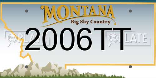 2006TT Montana License Plate