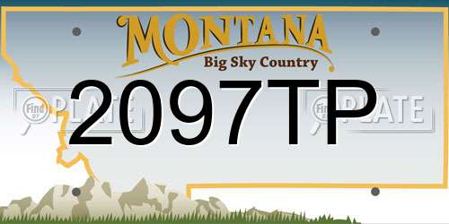 2097TP Montana License Plate