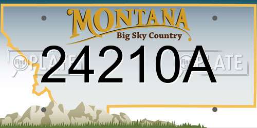 24210A Montana License Plate
