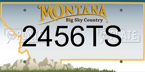 2456TS Montana License Plate