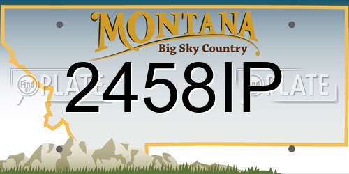 2458IP Montana License Plate