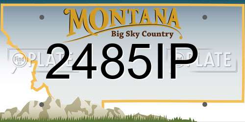 2485IP Montana License Plate