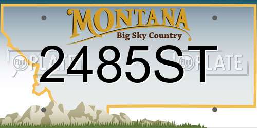 2485ST Montana License Plate
