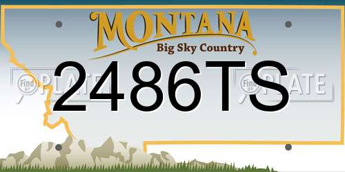 2486TS Montana License Plate