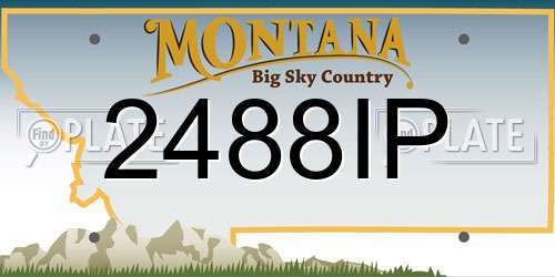 2488IP Montana License Plate
