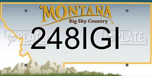 248IGI Montana License Plate