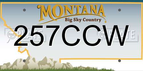 257CCW Montana License Plate