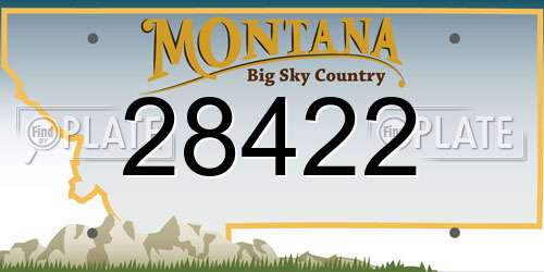 28422 Montana License Plate